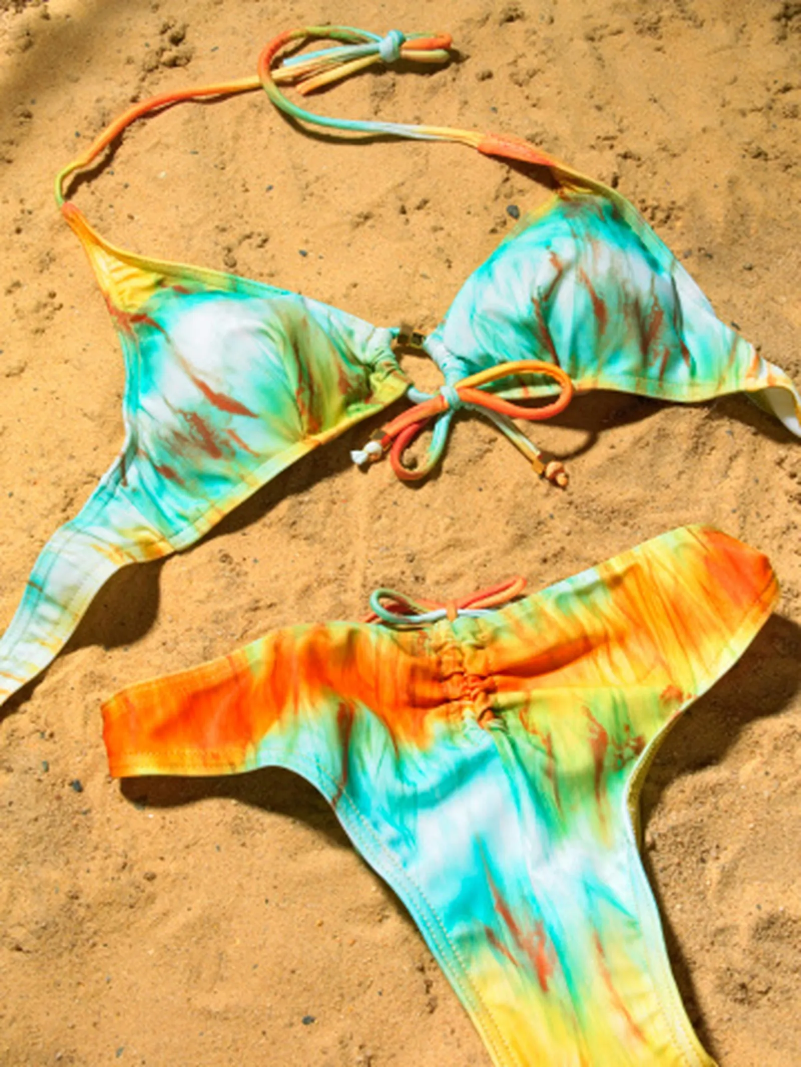 Subtle stripes can take on golden hues that reflect the colors of the earth.