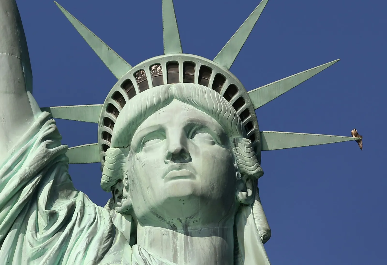 Salazar Views Hurricane Sandy Damage On Tour Of Liberty Island