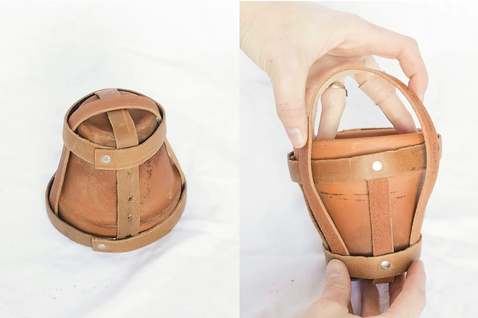 Small planter holder assembly.