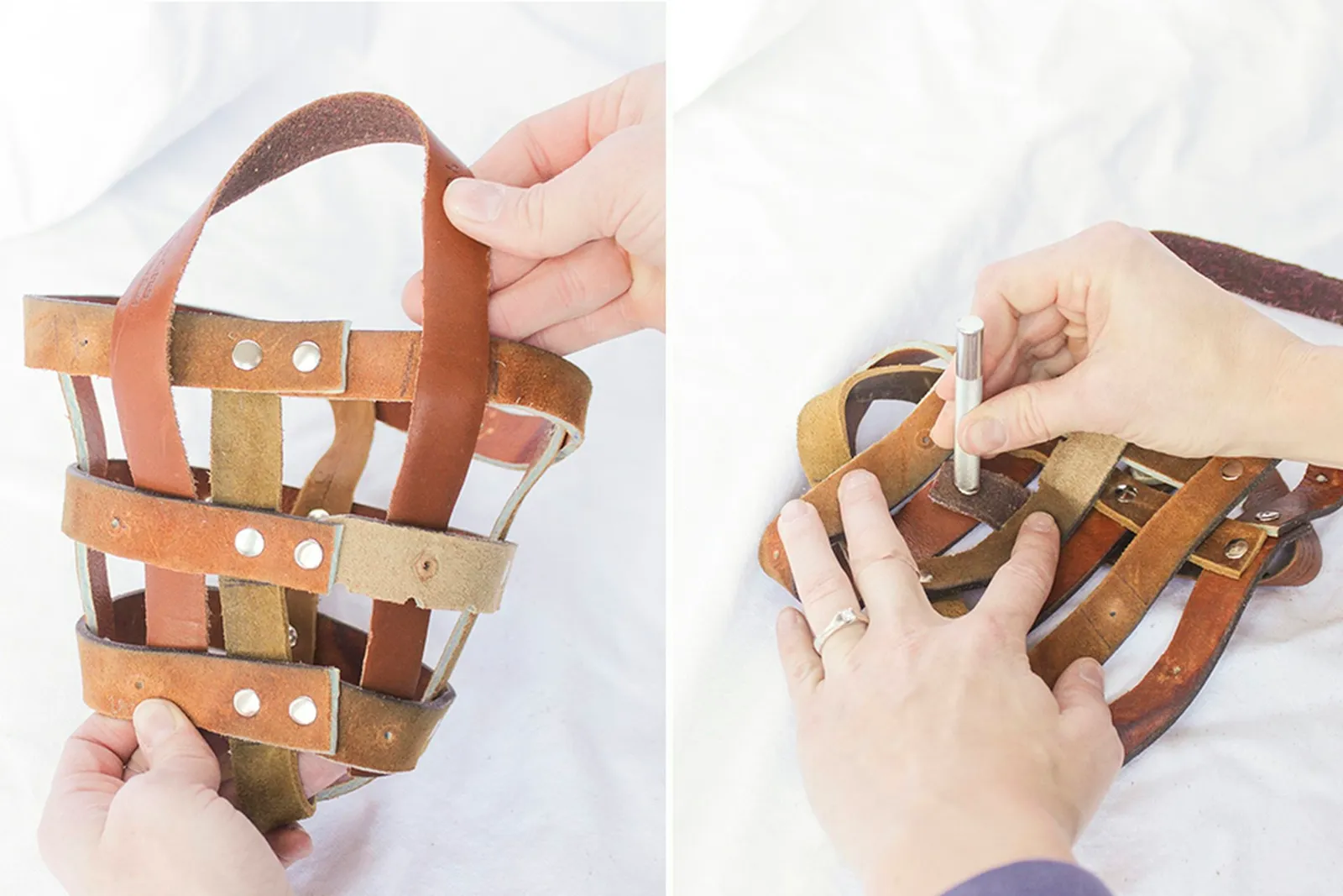 Attaching handles.
