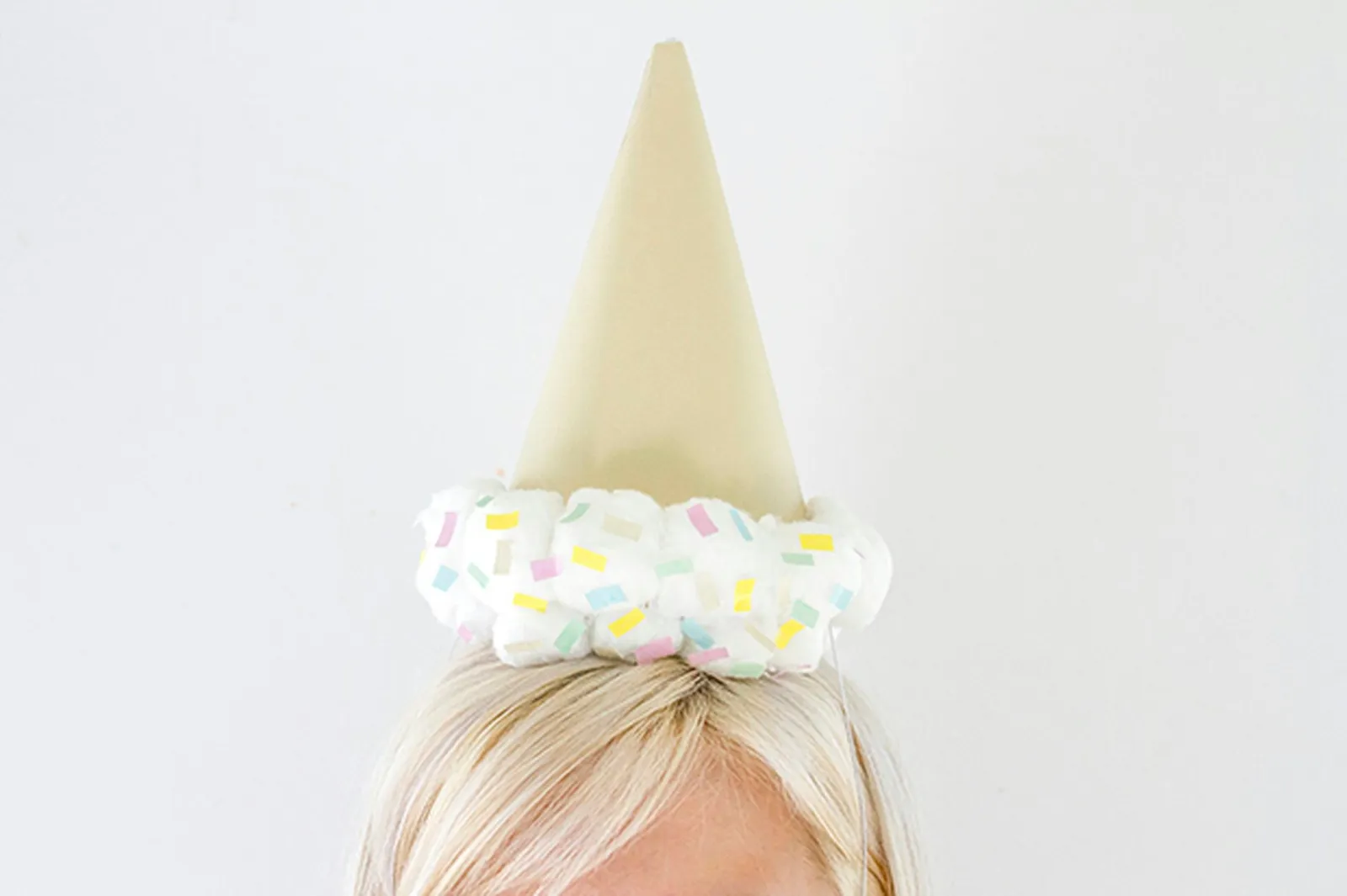 The upside down ice cream cone motif is perfect for summer time.