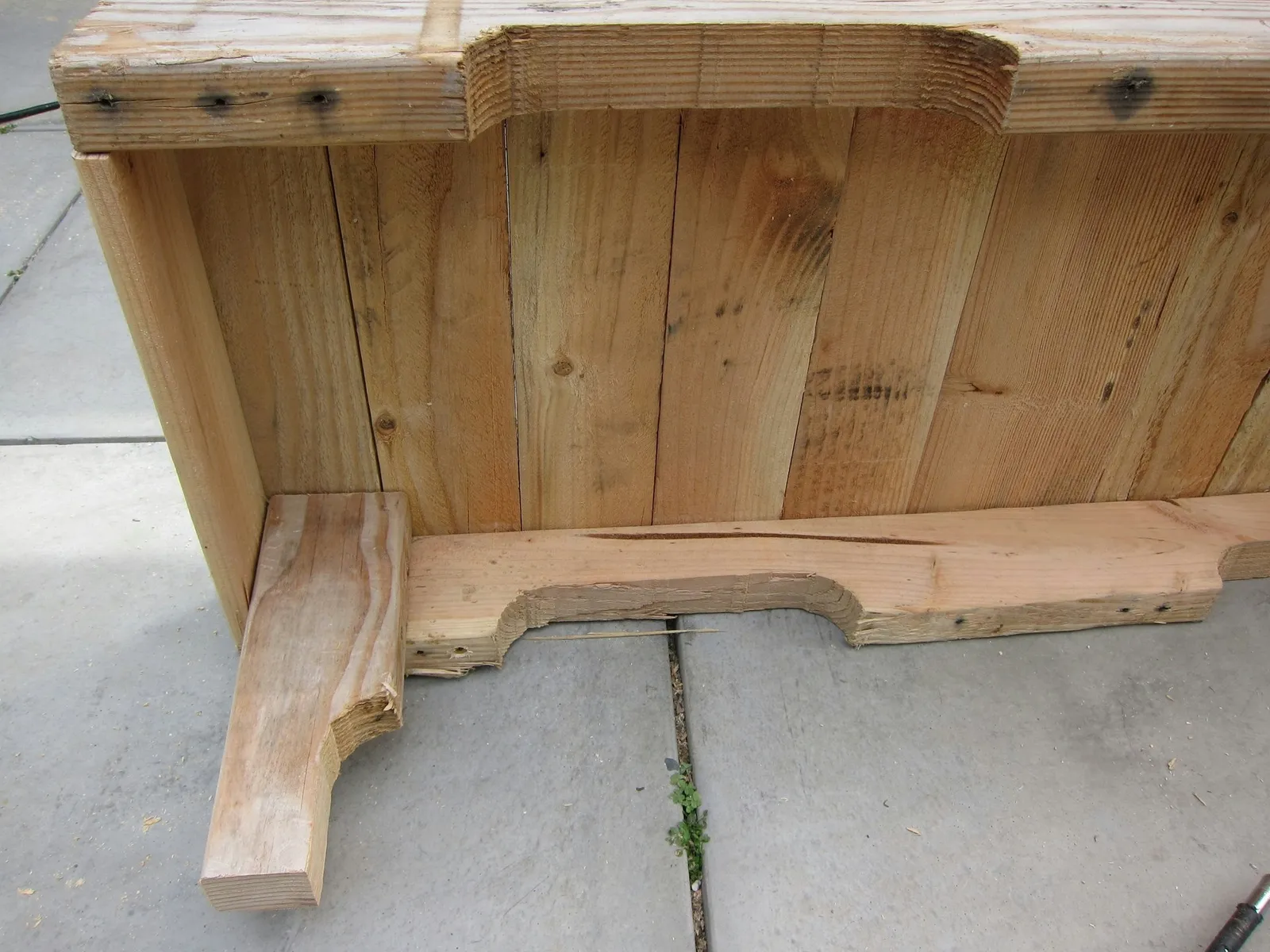 Position legs under the bench top