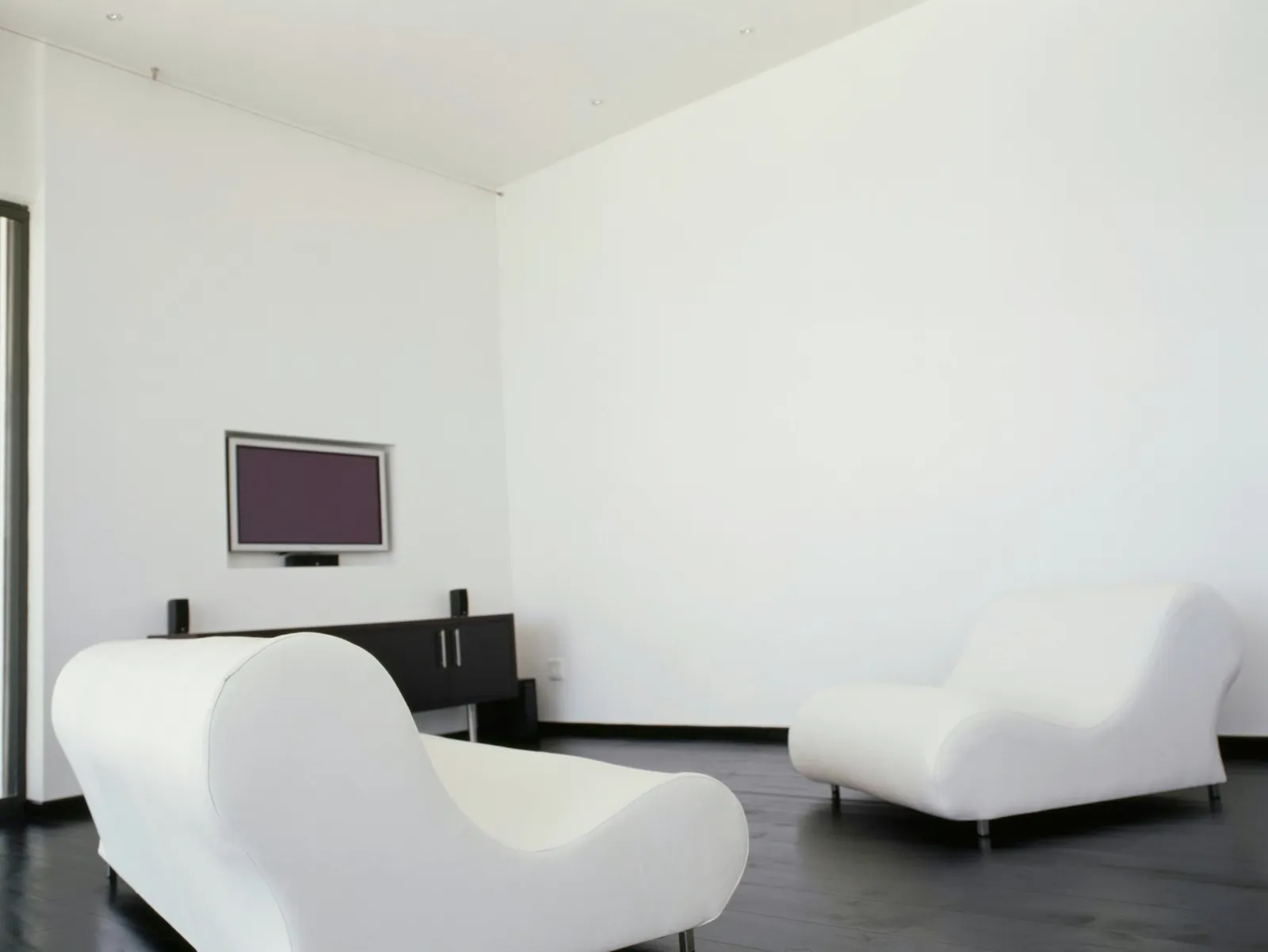 couch and a television in a living room