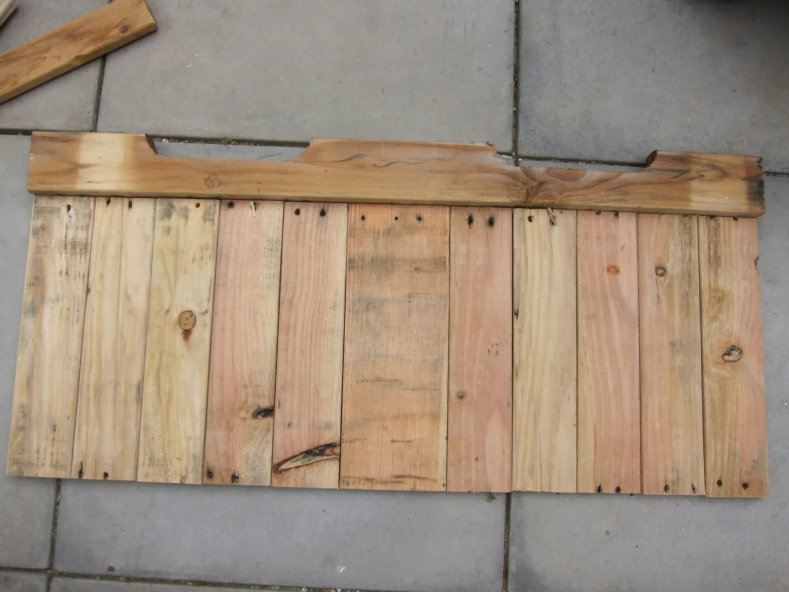 Creating top of bench