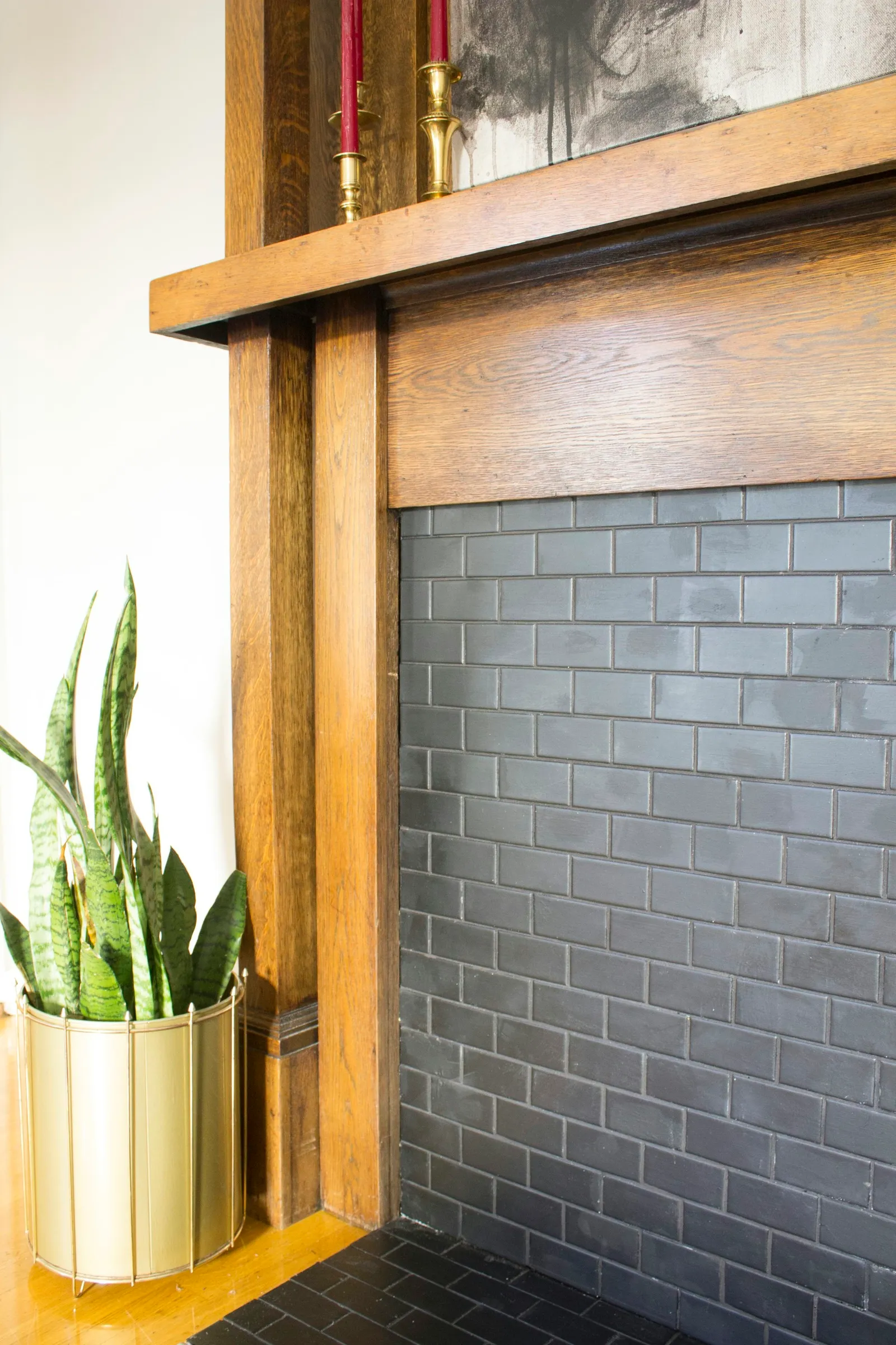 Attach Tiled Backerboard to the Mantel