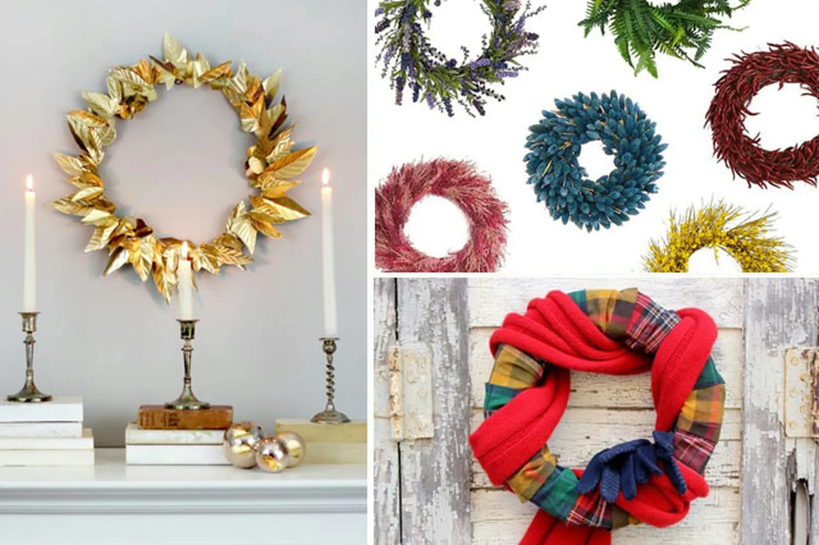 Six Seasonal Door Wreaths You Can Craft on Your Own