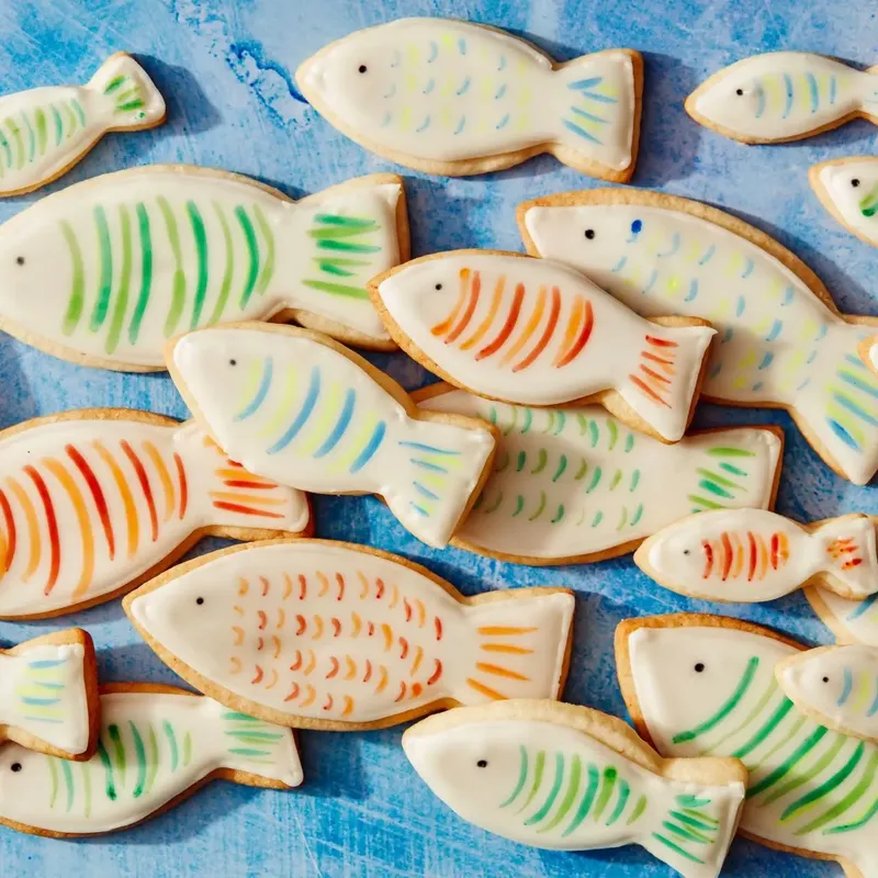 Painted Fish Cookies
