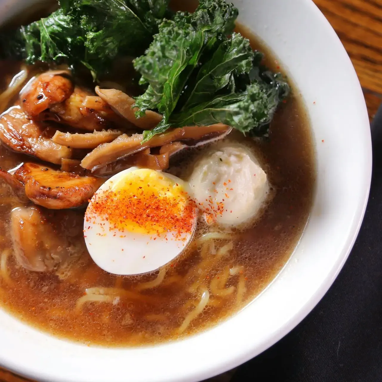 Chico Ramen with Roasted Chicken Dashi and Shoyu Chicken