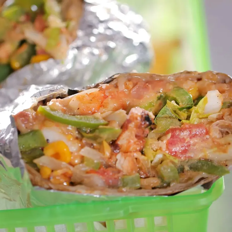 Shrimp and Mahi-Mahi Burrito