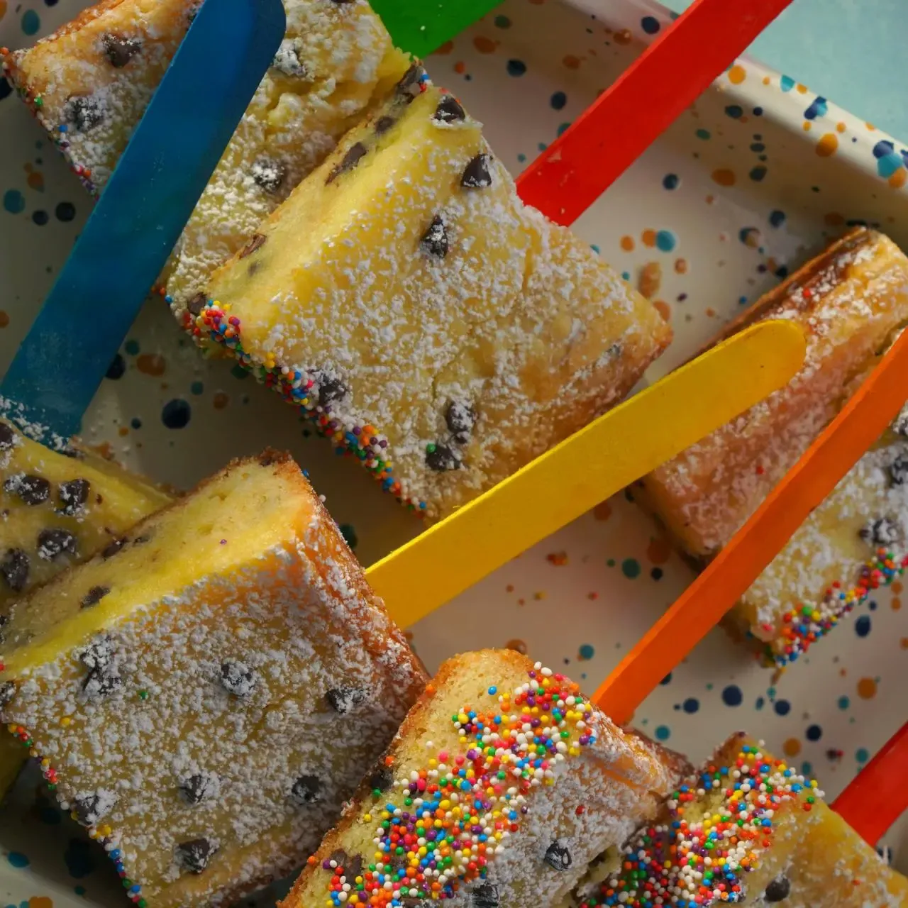 Gooey Butter Cake on a Stick