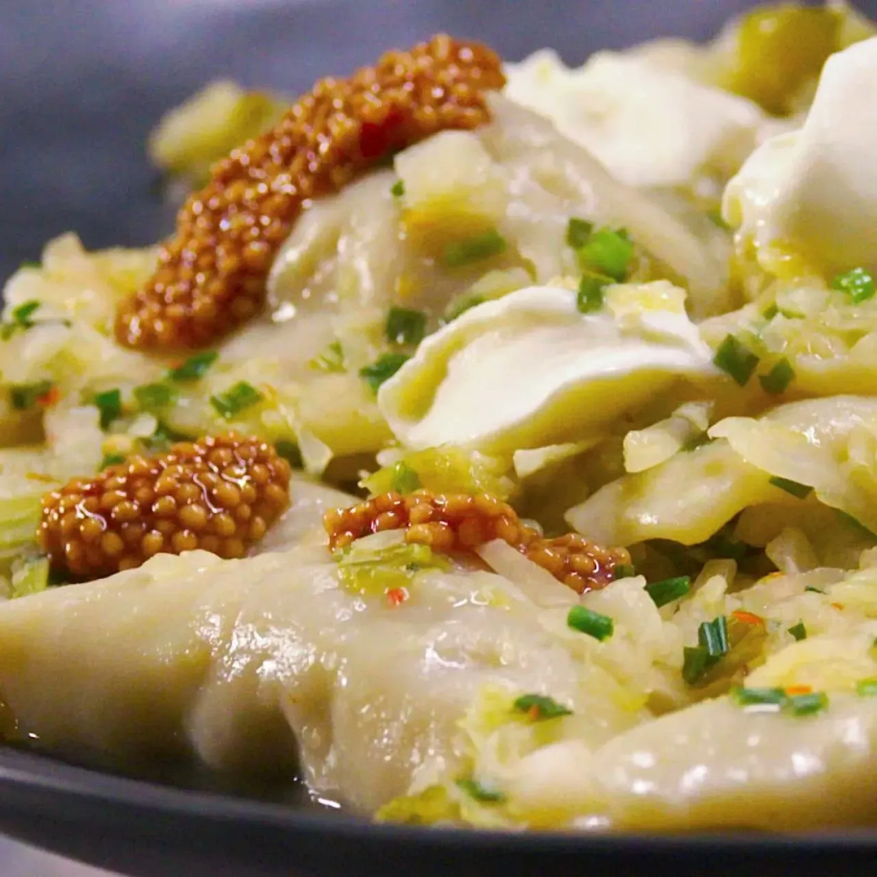 Smoked Pork and Sauerkraut Pierogies