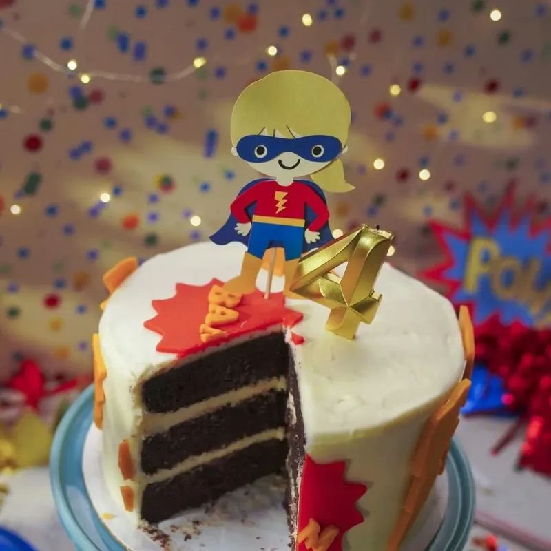 Chocolate Beet Superhero Cake