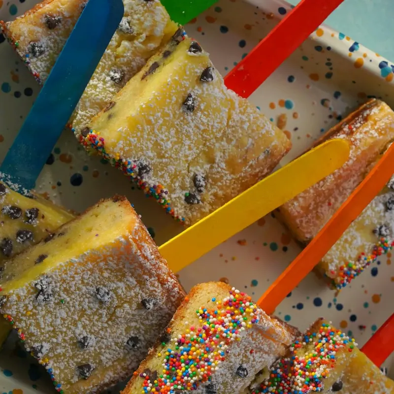 Gooey Butter Cake on a Stick