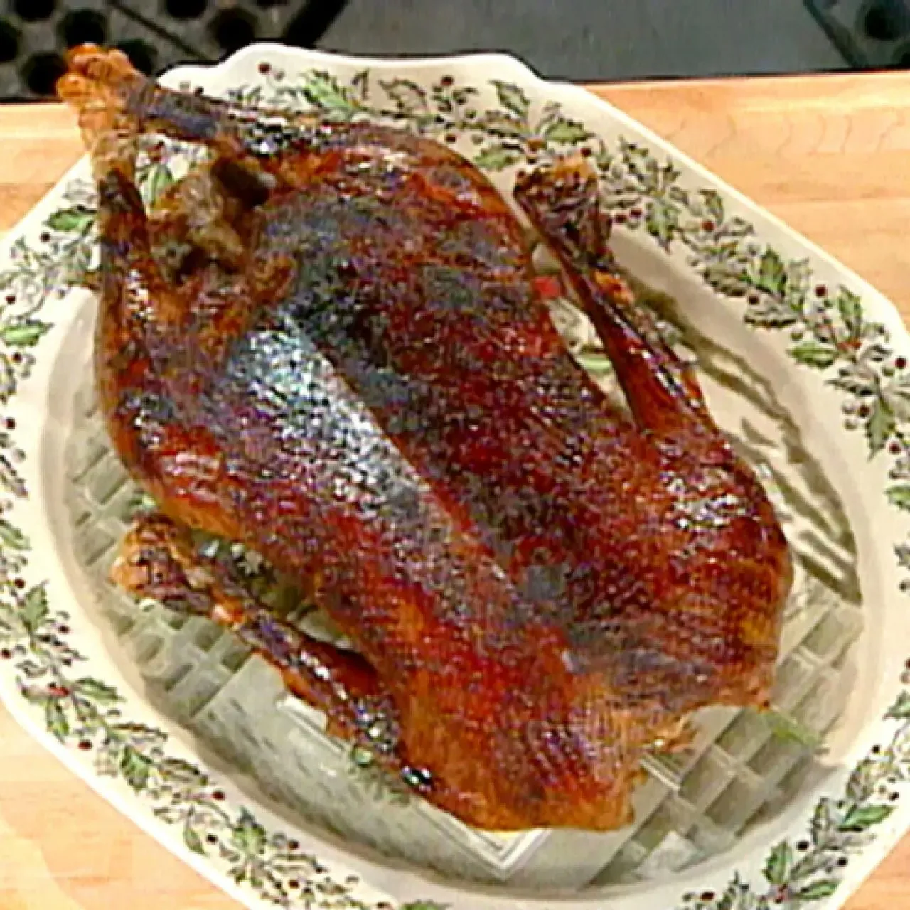 Roast Port Glazed Goose with Tawny Port Gravy