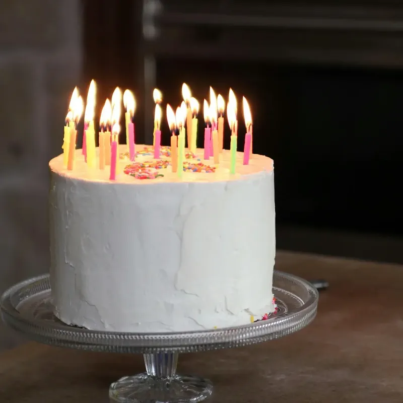 Triple Layered Confetti Cake