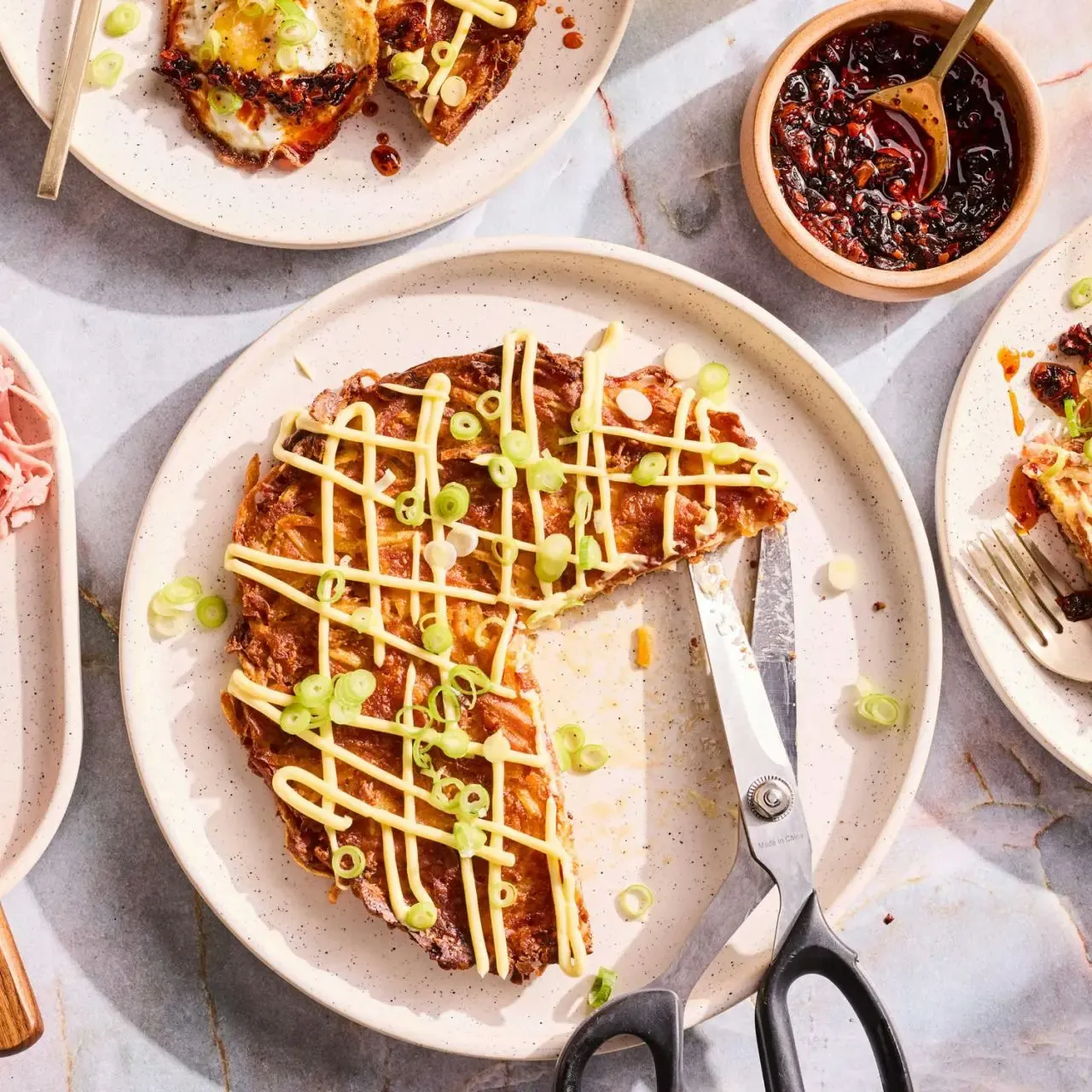 Spicy Spam Hash with Chili Crisp and Scallions