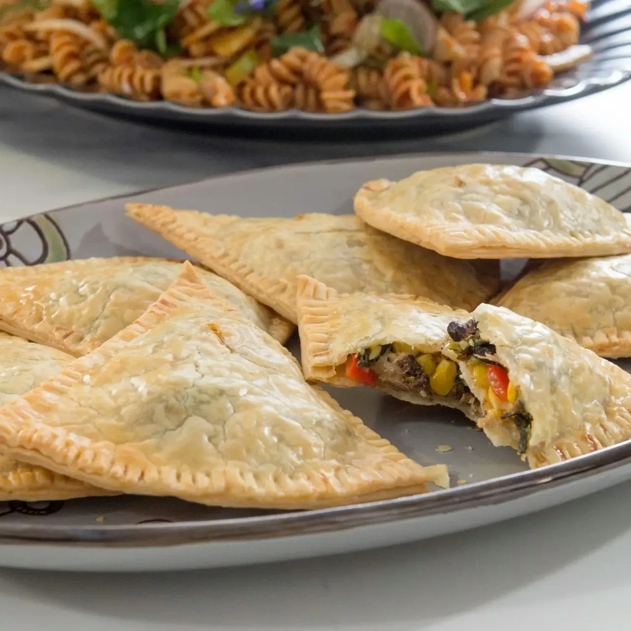 Braised Pork and Veggie Pockets